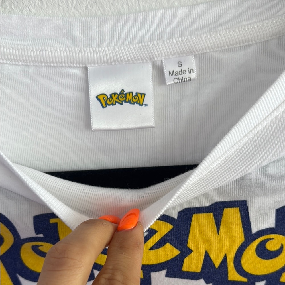 Pokémon White Tee with Bold Logo - Picture 2 of 8